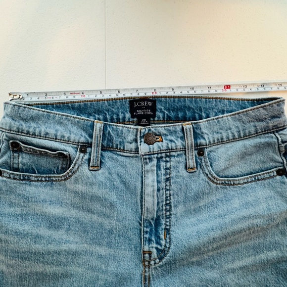 J. Crew Factory Mid Rise Flare Crop Jeans Size 28 - Picture 7 of 10